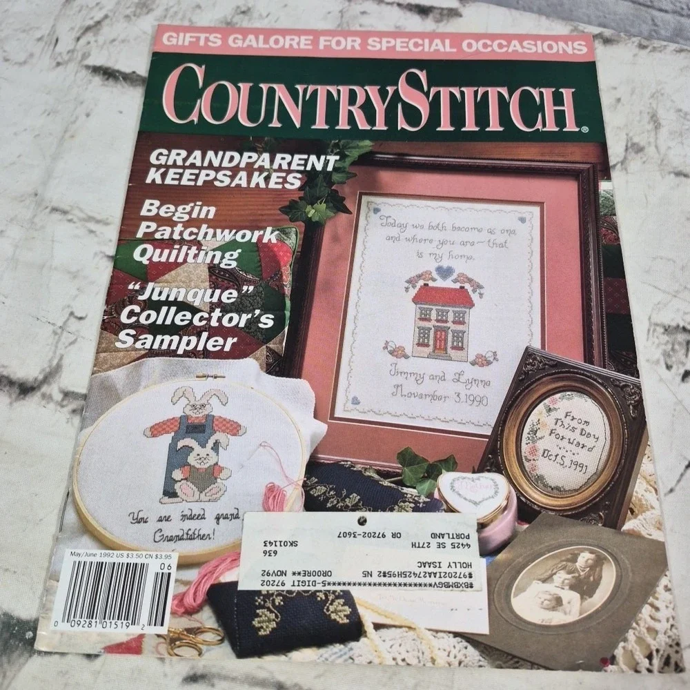 Vintage Cross Stitch‎ And Needlework Magazines Pattern Books Lot Of 8